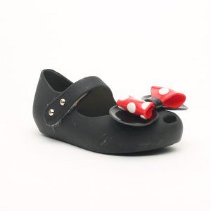 Mini Mouse Baby Doll Polka Dot Bow Jelly Shoes toddler size 7